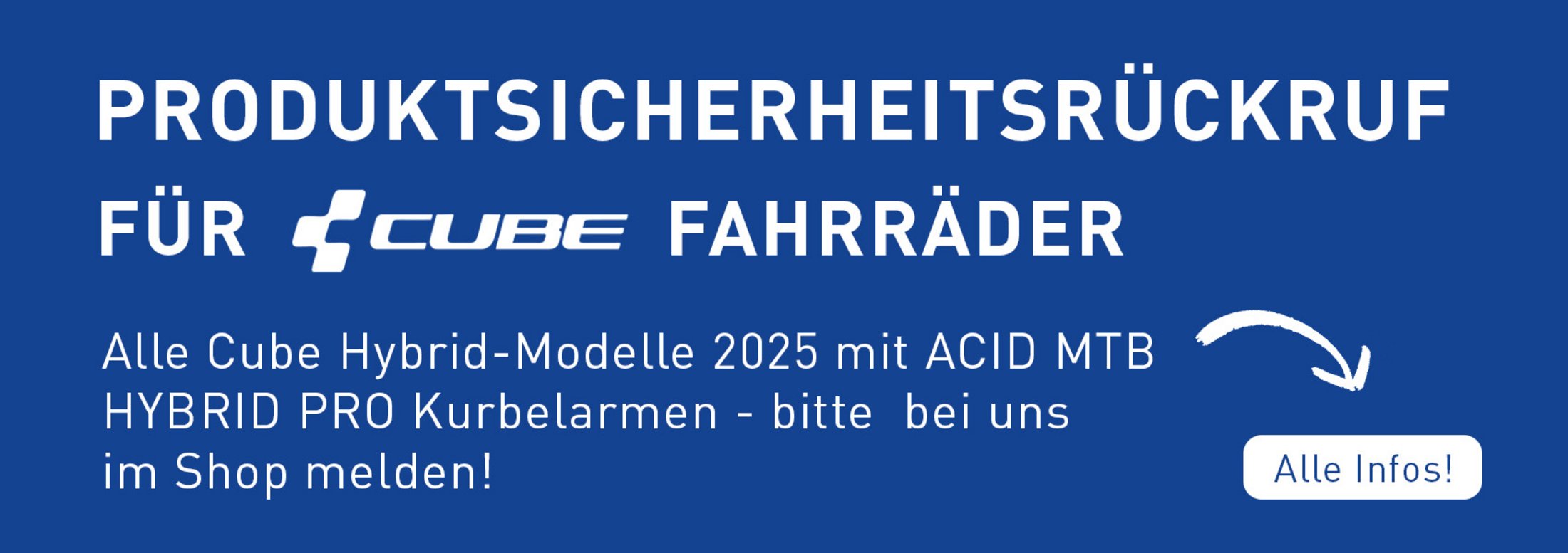 CUBE_Fahrräder_Produktsicherheitsrückruf_Rückholaktion